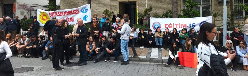 MARMARİS’TE OKUL GÜVENLİĞİ İÇİN PROTESTO