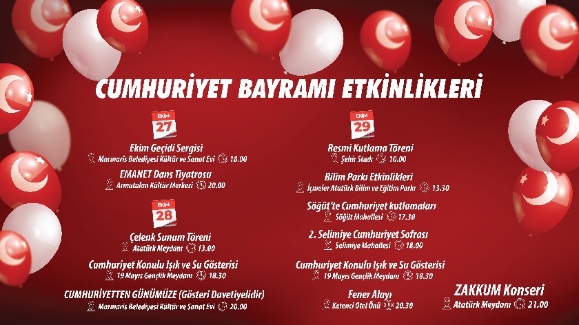 MARMARİS 102. YIL COŞKUSUNA HAZIR