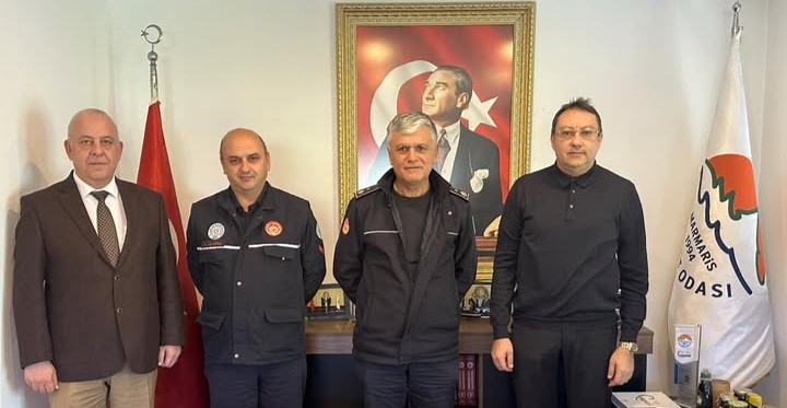 Marmaris İtfaiye Yetkililerinden Ayhan’a Ziyaret