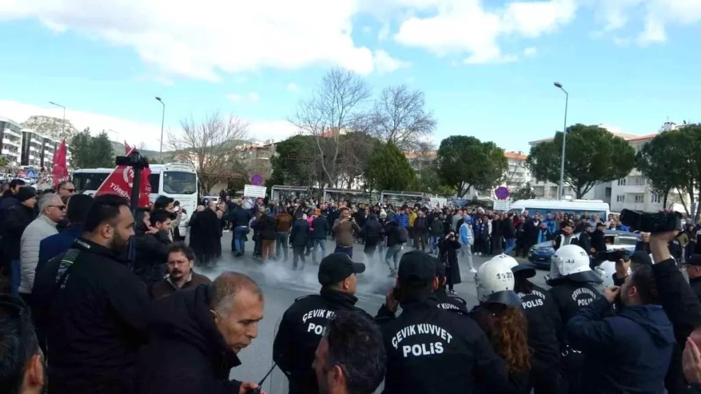 MUĞLA’DA GERGİN ANLAR