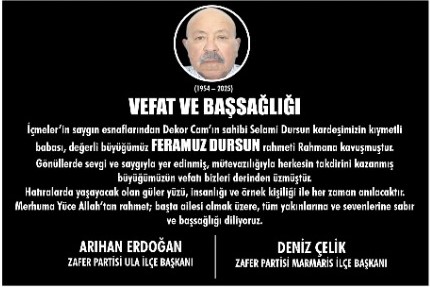 ZAFER PARTİSİ’NDEN BAŞSAĞLIĞI MESAJI