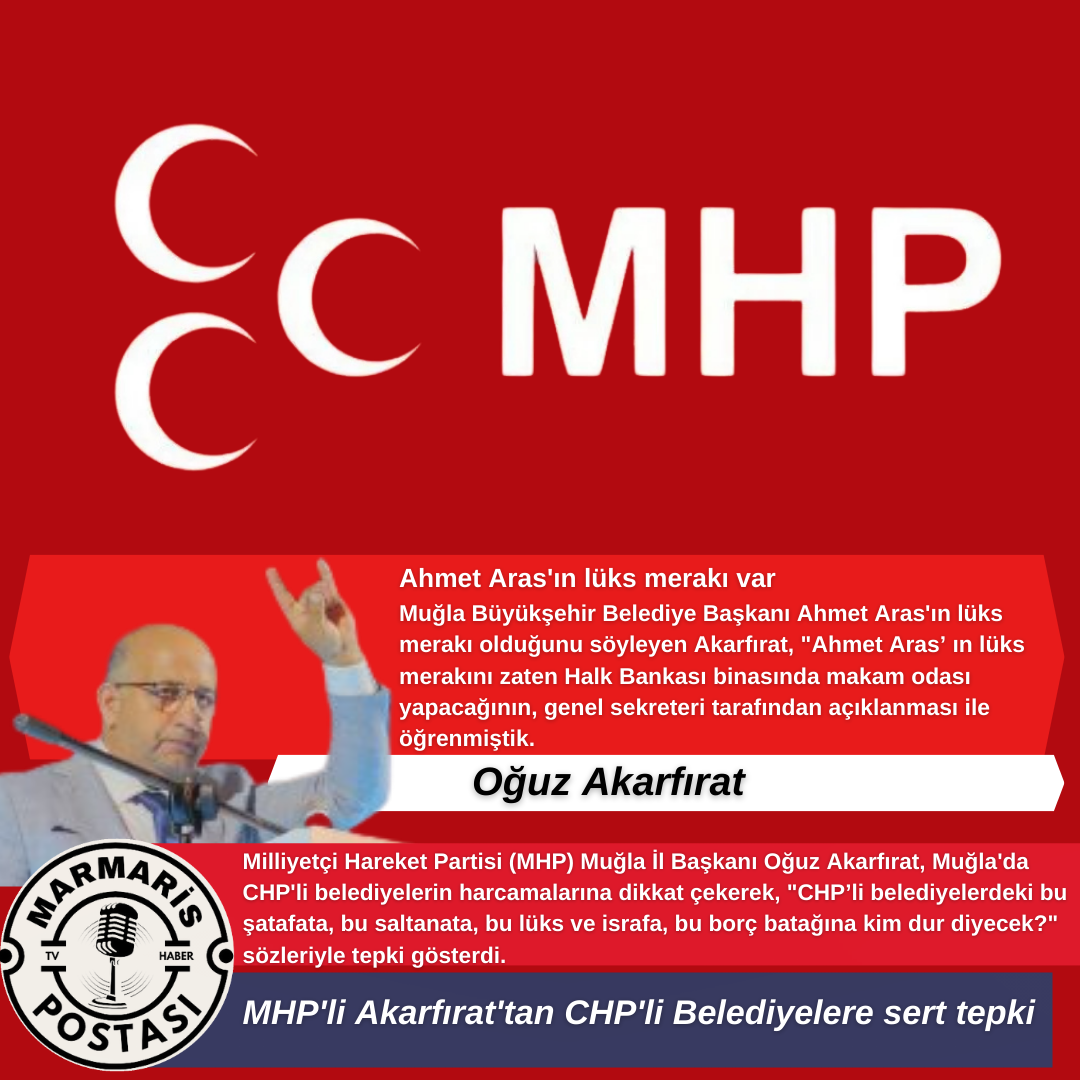 Akarfırat’tan CHP’li Belediyelere sert tepki