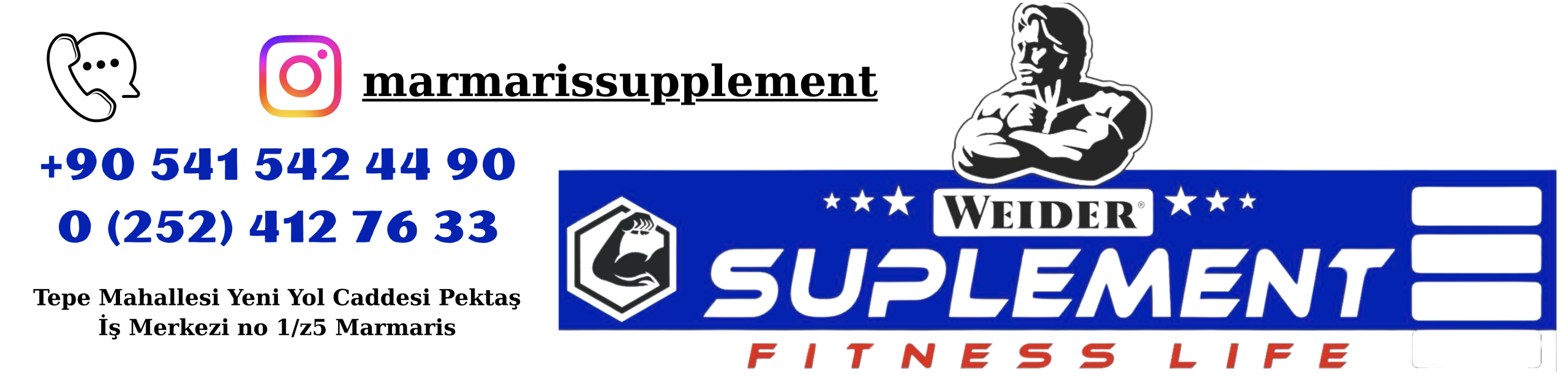 Red and Blue Fitness Center Logo