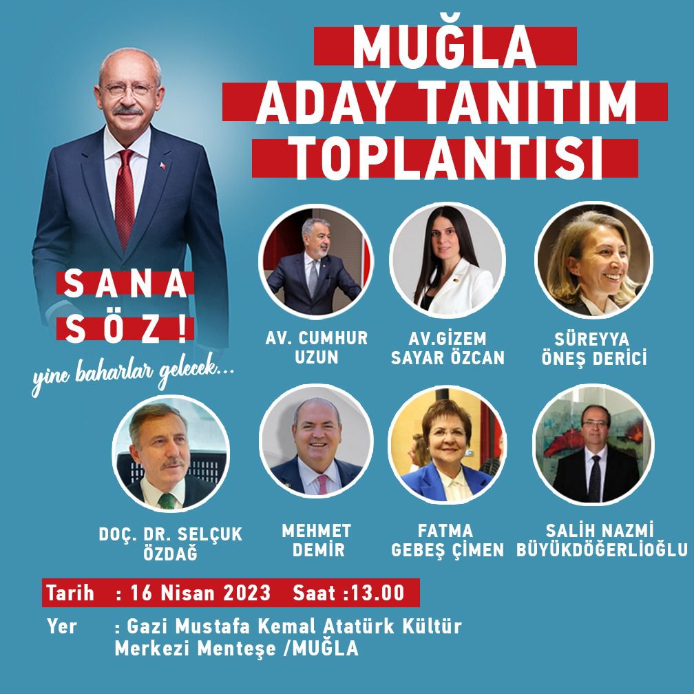 CHP VEKİL ADAYLARINI TANITACAK
