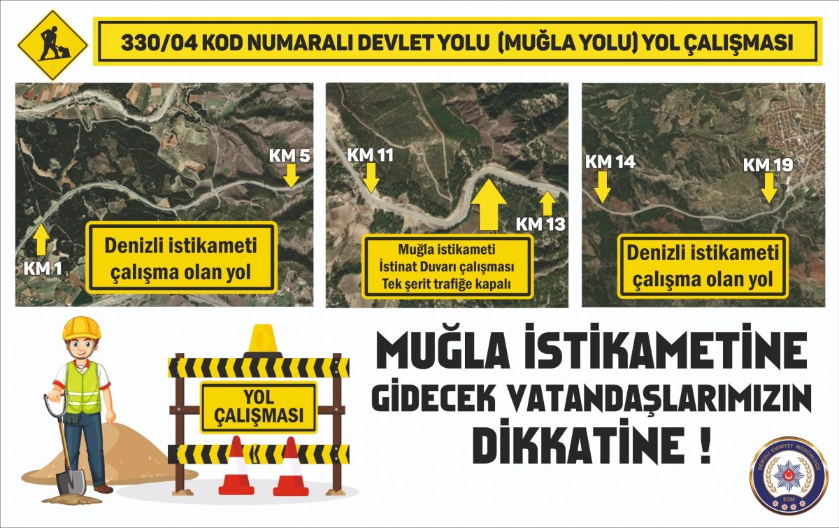 Muğla – Kale karayolunda yol yapım çalışmalarına başlandı