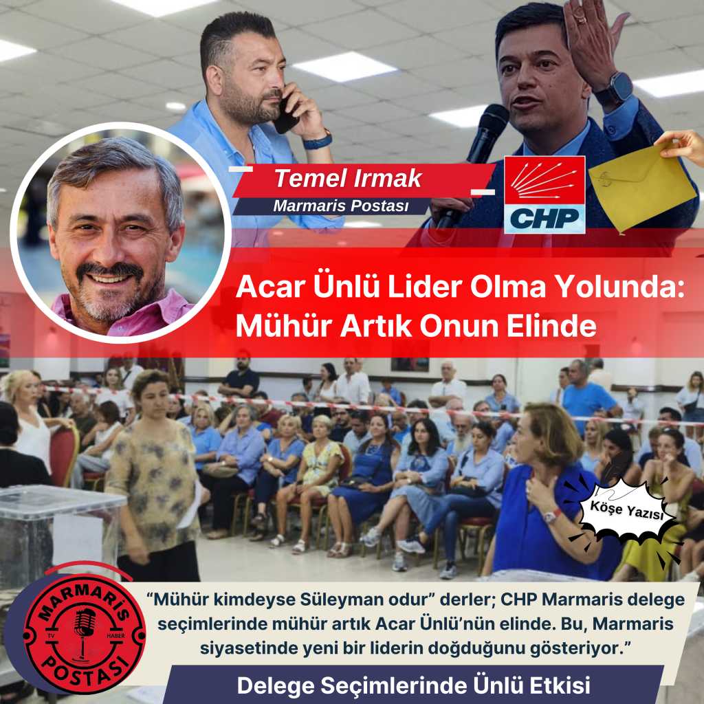 Acar Ünlü Lider Olma Yolunda: Mühür Artık Onun Elinde