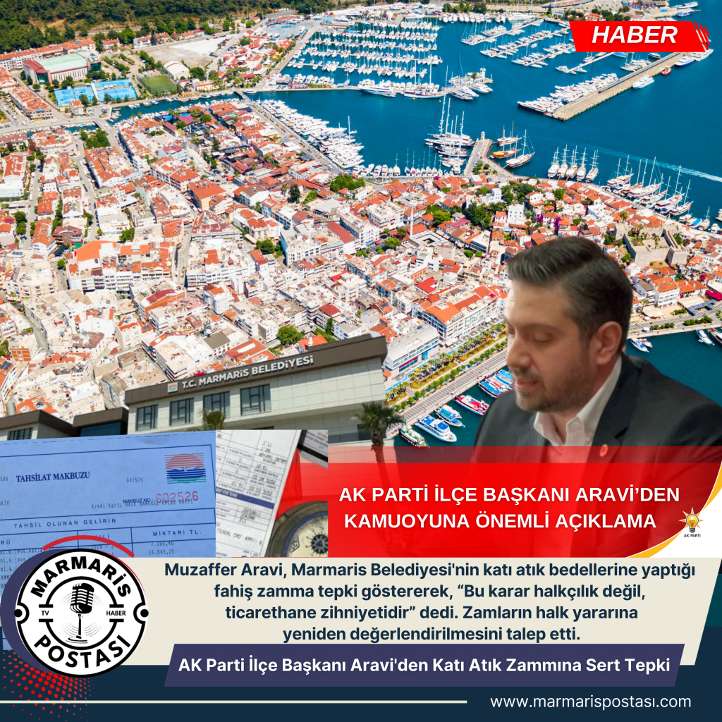 AK PARTİ İLÇE BAŞKANI ARAVİ’DEN KAMUOYUNA ÖNEMLİ AÇIKLAMA